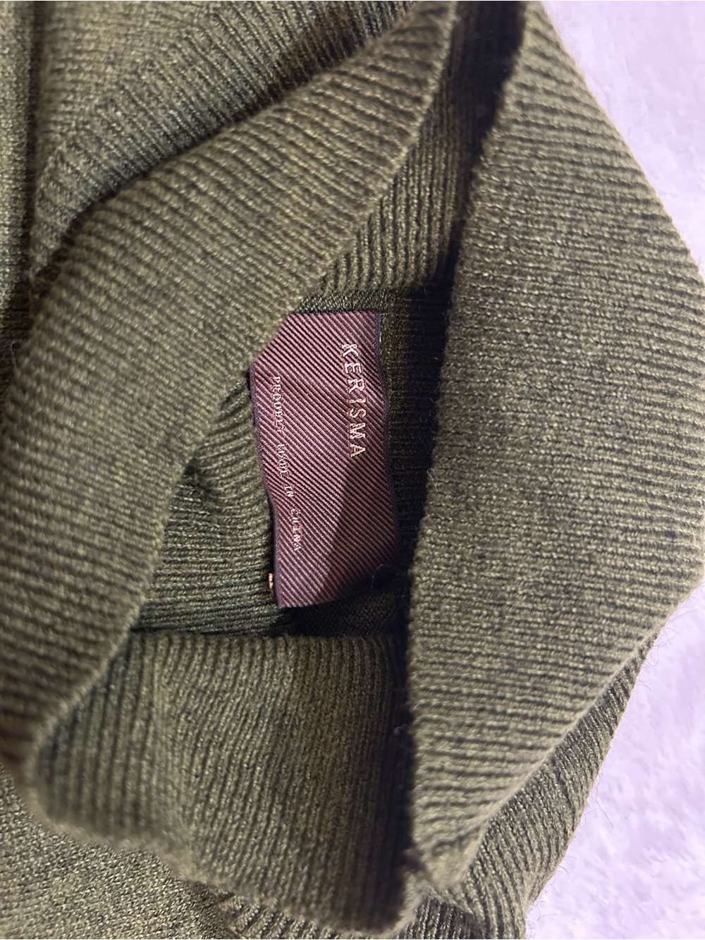 Kerisma Olive Green Turtleneck Sweater Euc — image 2 of 4